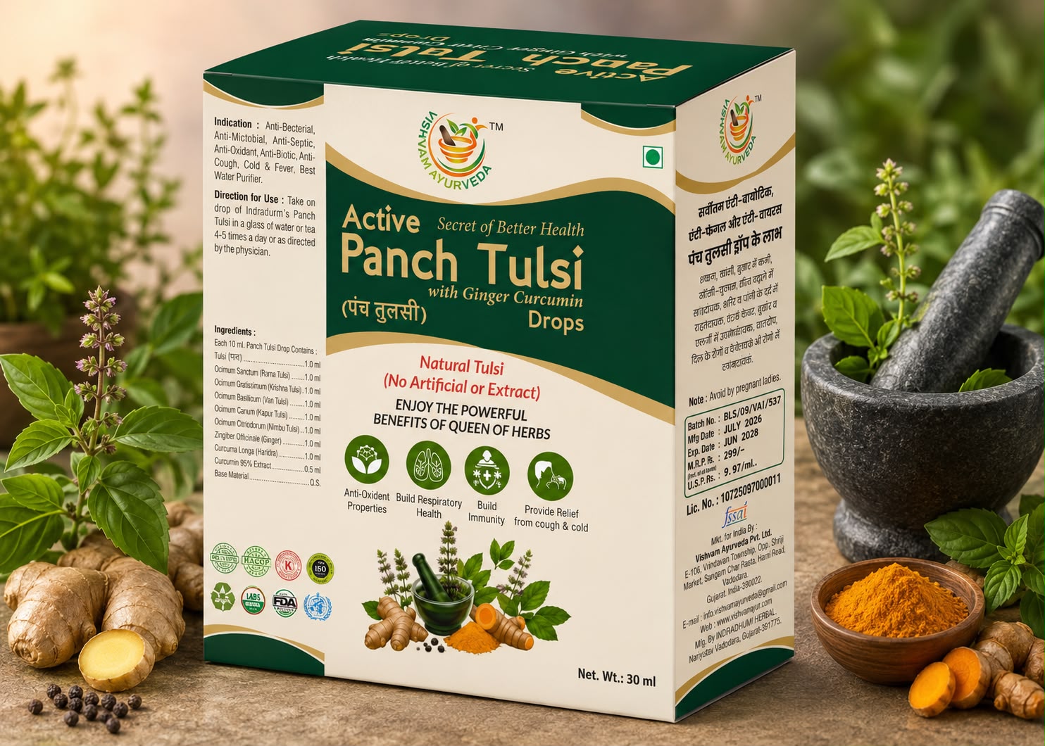 Active Panch Tulsi Drops